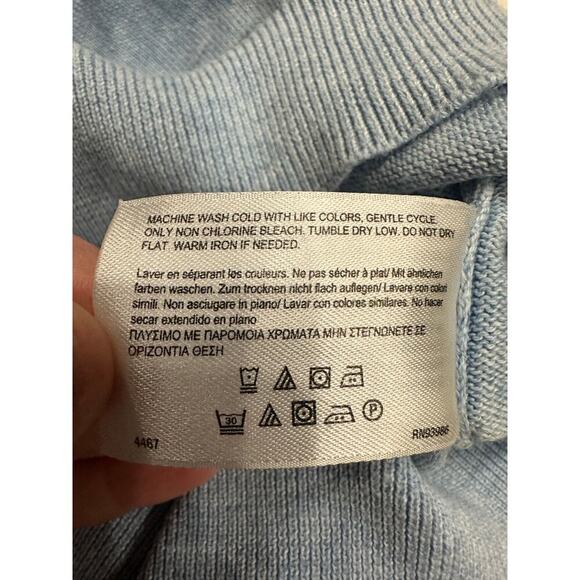 Brooks Brothers 346 Men’s Sleeveless Vest Supima Cotton Blue Large casual preppy - Picture 6 of 8